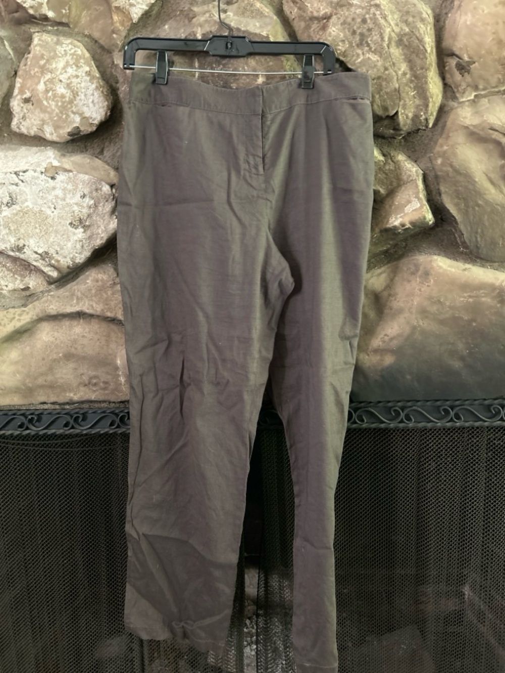 Eileen Fisher Brown linen Casual Pants